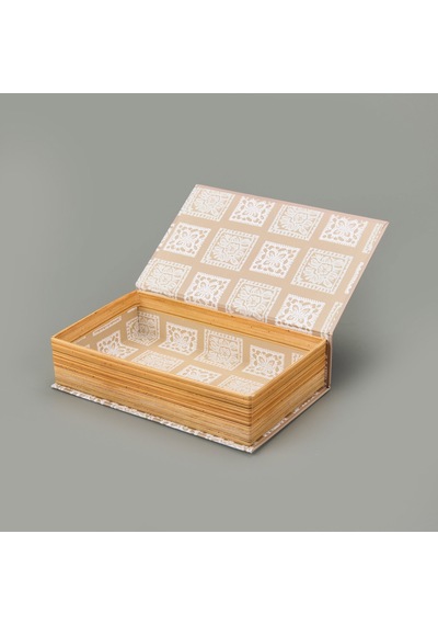 Deco La Vie Boheme Dekoratif Kutu - Bej - 19,5x12x5 Cm Çok Renkli