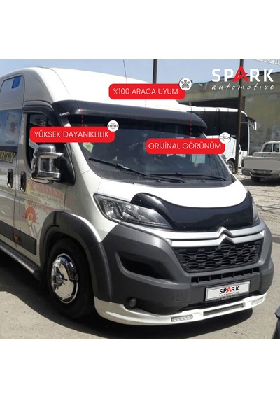 Citroen Jumper 2014- Yılı Ve Sonrası Uyumlu Ön Cam Güneşliği Siyah