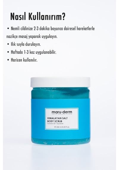 Body Scrub Himalaya Tuzu Vücut Peelingi Squalane + Hindistan Cevizi Yağı 250 Ml