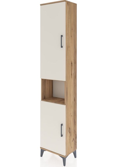 Arges Dolap 5 Raflı 2 Kapaklı 44x30x221 Çam-aytaşı Atlas Çam