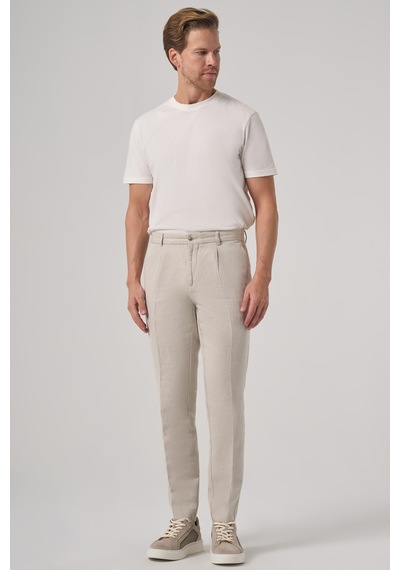Morven Erkek Taş Trend Slim Fit Lastikli Pantolon 25ys003009870 Taş