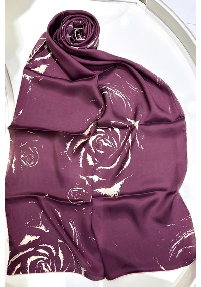 Cardion Lunira Silk Pamuk İpek Şal Rose MÜRDÜM