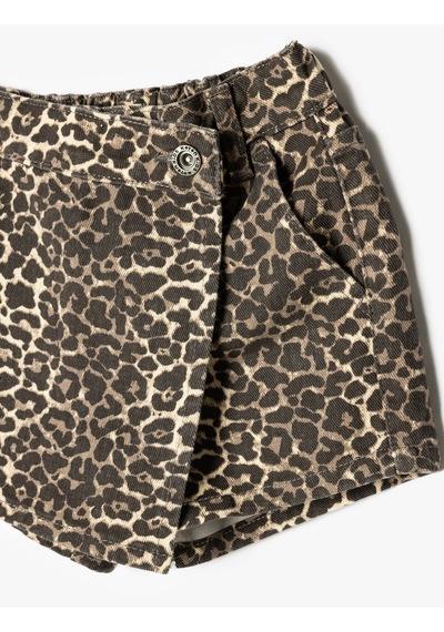 Koton Kot Şort Etek Leopar Desenli Kruvaze Düğme Detaylı Pamuklu Leopar Desenli 5wkg40096ad Leopar Koton Kot Şort Etek Leopar Desenli Kruvaze Düğme Detaylı Pamuklu Leopar Desenli 5wkg40096ad Leopar