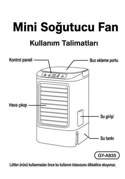Mini Klima Soğutucu Ultrasonik Soğutmalı Vantilatör Serinetici Sesiz Ve Taşınabilir 900ml Su Hazneli Hava Nemlendirici Mini Fan Buz Konulabilir Usb 7 Farklı Led Işıklı Aşağa Yukarı Oynar Izgara Ofis 100 x 100 x 3 mm Mini Klima Soğutucu Ultrasonik Soğutmalı Vantilatör Serinetici Sesiz Ve Taşınabilir 900ml Su Hazneli Hava Nemlendirici Mini Fan Buz Konulabilir Usb 7 Farklı Led Işıklı Aşağa Yukarı Oynar Izgara Ofis 100 x 100 x 3 mm