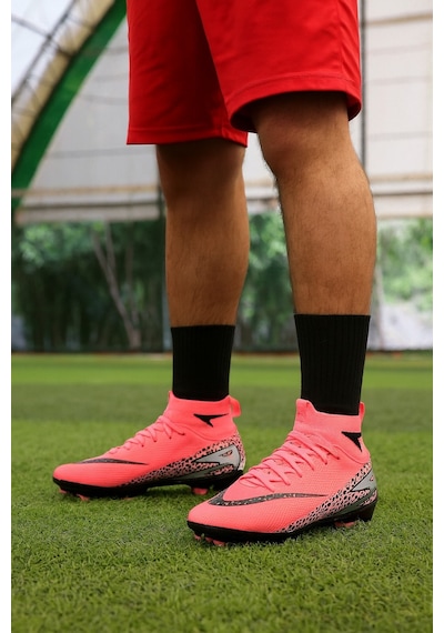 Çoraplı Krampon Futbol Ayakkabı Pembe