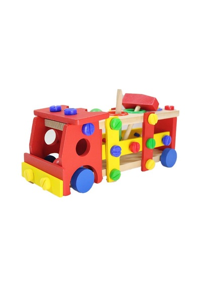 Torutoys Ahşap Sök Tak Kamyon Tak Çak    Oyun Seti
