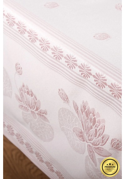 Nilüfer Lüx Jakar Kumaş Pudra Masa Örtüsü Dikdörtgen 160x320 Cm - 1092 Çok Renkli