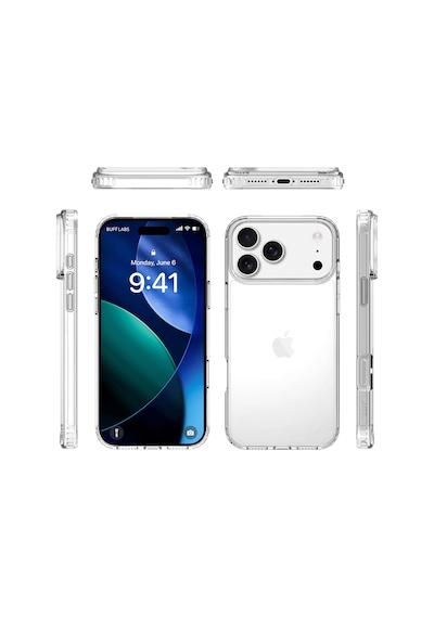 Buff Apple Uyumlu iPhone 17 Pro Max Air Hybrid Şeffaf Kılıf