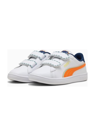 Puma Puma Smash 3.0 Playdate V Ps 402830-01 Ortopedik Çocuk Spor Ayakkabı Beyaz