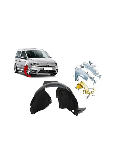 Volkswagen Caddy 2015 Ve Sonrası Çamurluk Davlumbazı Sağ  2k5805912b