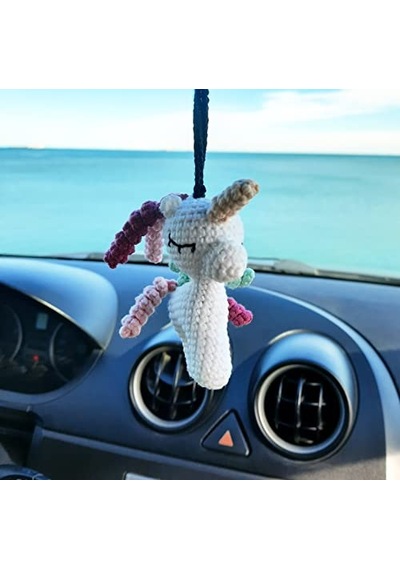 Sevimli Unicorn, El Yapımı Araba Dikiz Aynası Süsü, Oto si