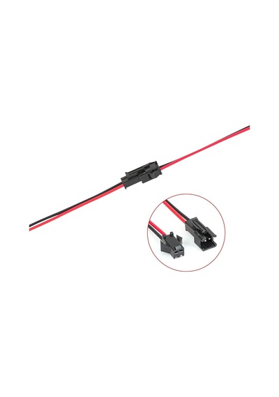 Jst Sm 2 Pin Kablolu Konnektör Seti - 22awg 20cm