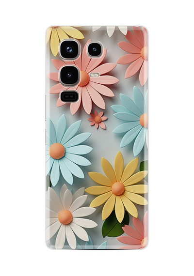 Infinix Note 50 Pro 4g X6855 Kılıf Boutique Baskılı Resimli Güzel Çiçekler Pcode -020