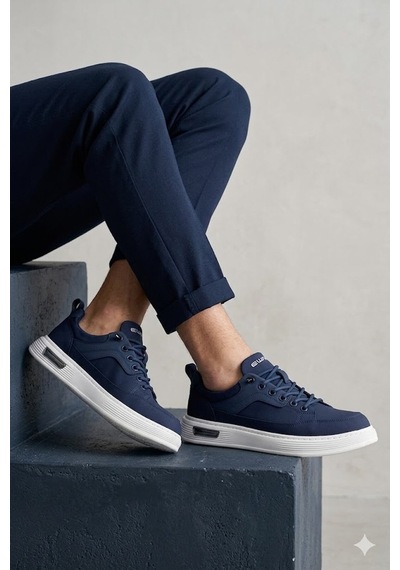 Elit Hml9043 Erkek Klasik Sneaker Lacivert