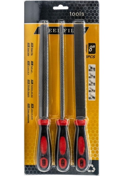 6131 Ahşap İçin Törpü Eğe Seti 8" 200 Mm 3 Parça