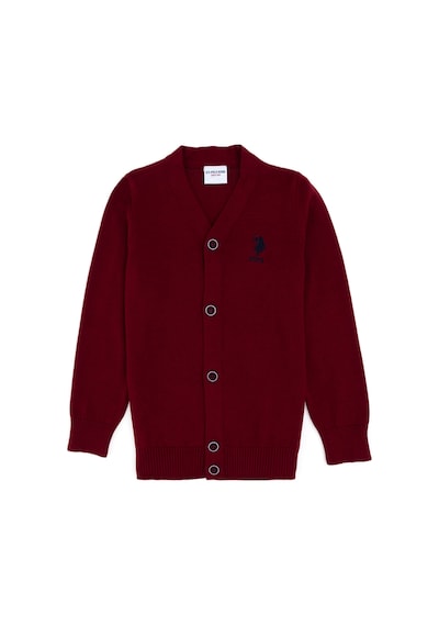 U.s. Polo Assn. Erkek Çocuk Bordo Hırka Triko 50295571-vr014 Bordo
