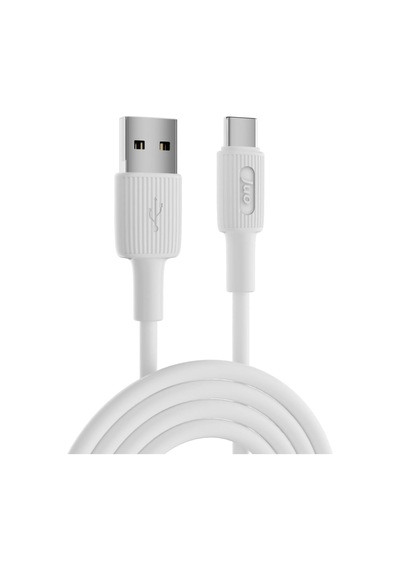 12w Usb-a To Type-c Silikon Hızlı Şarj Ve Data Kablosu Beyaz 2 Metre Standart