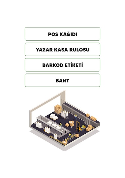56x12 600 Adet Rulo Koli Termal Pos Rulosu / Pos Kağıdı