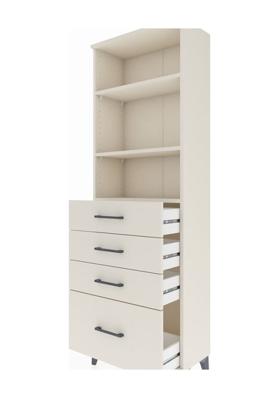 Arges Dolap 3 Raflı 4 Çekmeceli 60x30x182 Aytaşı-aytaşı Aytaşı