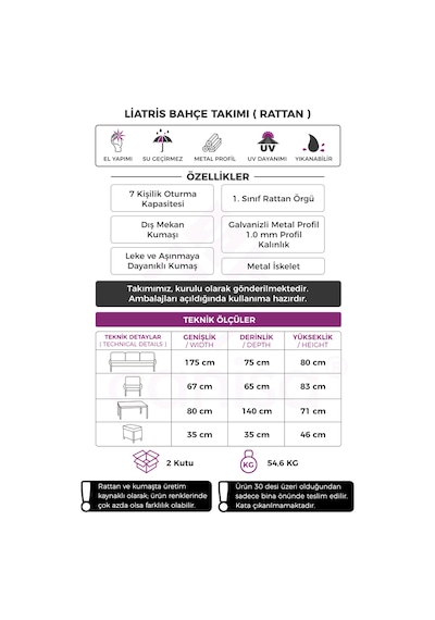 Liatris Serisi 1. Sınıf 3+1+1+2 Puf Beyaz Rattan Gri Minder Bahçe Balkon Oturma Koltuk Takımı Liatris Serisi 1. Sınıf 3+1+1+2 Puf Beyaz Rattan Gri Minder Bahçe Balkon Oturma Koltuk Takımı