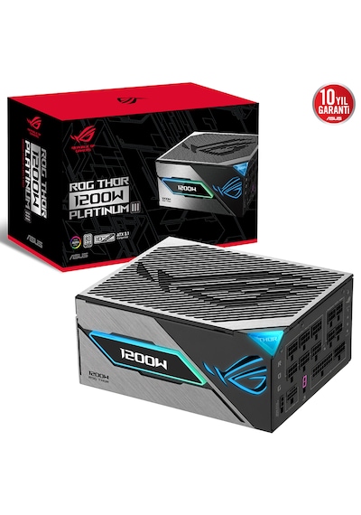 Asus Rog Thor 1200w Platınum Iıı 80 Plus Atx 3.1 10 Yıl Garanti