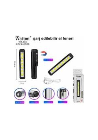 Şarjlı Led El Feneri Profesyonel Wt-333 Diğer