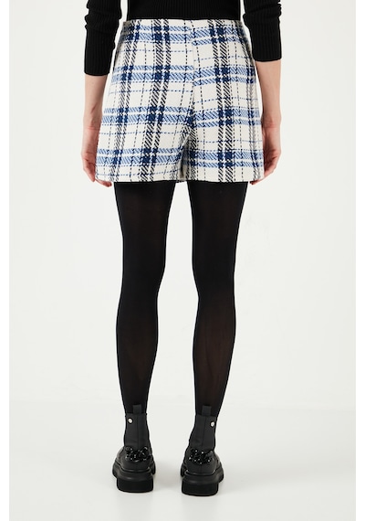 Lela Regular Fit Kışlık Tüvit Mini Bayan Şort Etek 611Et0020 Saks