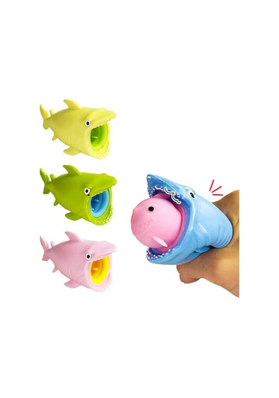 Sürpriz Karakterli Köpek Balığı Tasarımlı Squishy - 12'li Paket - Minik Balıklı