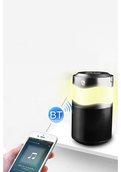 Thentech Taşınabilir Akıllı Bluetooth Müzik Hoparlörü Dahili 1800mah Batarya 5w Hoparlör Siyah