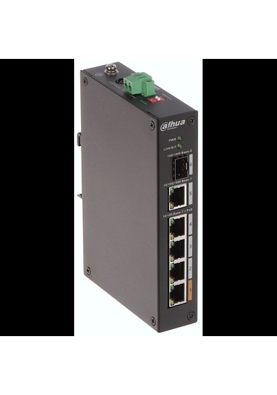 Dahua Pfs3106-4et-60-v2, 4 Port, Megabit, Poe 60w, 1 Port Gigabit Uplink, 1 Port Gigabit Sfp, Yöneti
