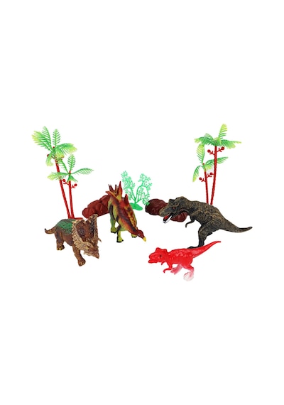 Tüpte Aksesuarlı Dinozor Figürleri Seti 10 Lu