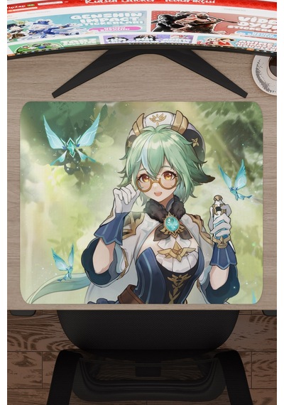 Sucrose Genshin Impact Anime Oyuncu V3 - 48x40 Xl Gaming Mouse Pad Fare Altlığı