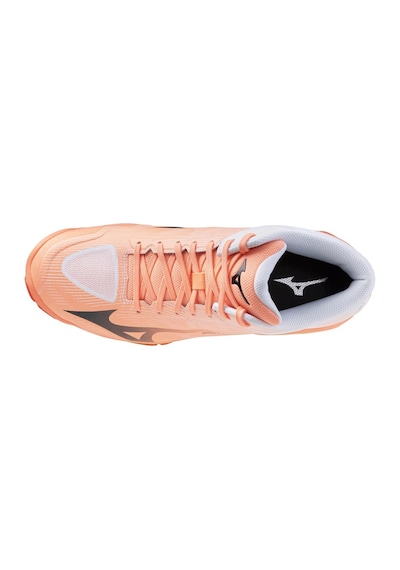 Mizuno Wave Lightning Pro Mıd Erkek Voleybol Ayakkabısı Beyaz / Turuncu Çok Renkli