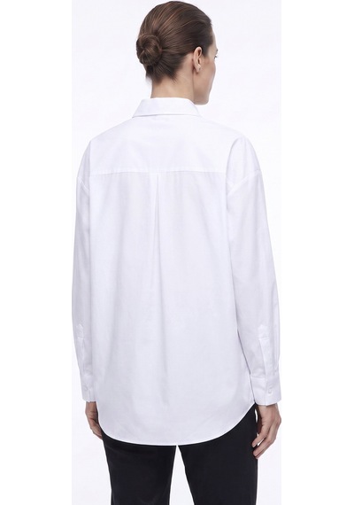Fabrika Beyaz Kadın Loose Fit Taşlı Gömlek F5wl-gml0100