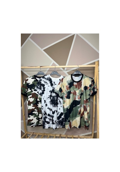 Mfz Giyim Askeri Yeşil Renk 3'lü Bisiklet Yaka Erkek T-shirt Asyeşil Mfz Giyim Askeri Yeşil Renk 3'lü Bisiklet Yaka Erkek T-shirt Asyeşil
