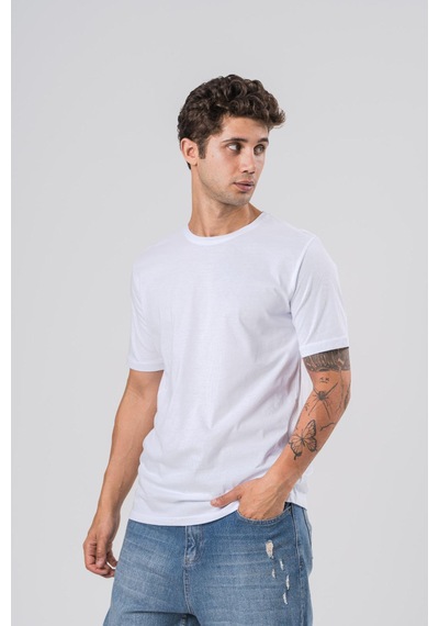 Coal City Erkek Beyaz Oversize %100 Pamuk Basic T-shirt