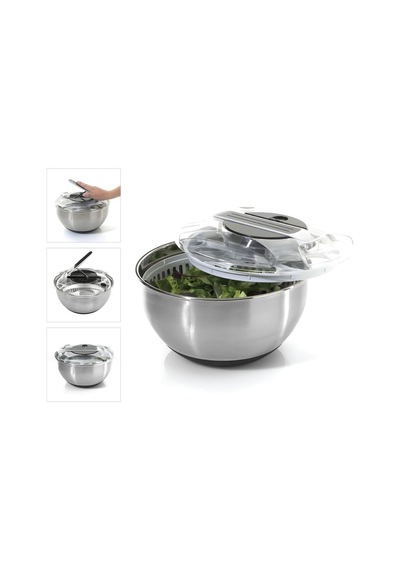 Tr 3,5 L Çelik Hazneli Salata Kurutucu Ve Karıştırma Kabı Diğer