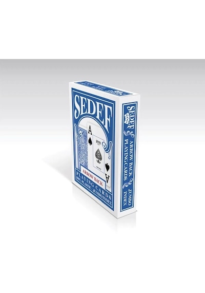 Sedef Jumbo Index İskambil Oyun Kart Destesi - Mavi