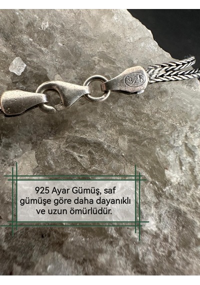 Otantik Yakut Zümrüt Ve Zirkon Taşlı Gümüş Bileklik