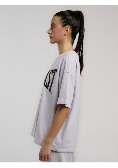 Everlast Ever Classics Wmn Oversize Lila Kadın Tişört Lila