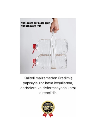 5 Adet Ekstra Güçlü Dayanıklı Su Geçirmez Sızdırmaz Yalıtım İzolasyon Beyaz Tamir Bandı 10 Mt 48 Mm