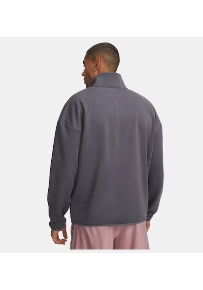 Under Armour Ua Armour Fleece 1/4 Zip Castlerock / / Black Mens 6017114-025 Gri
