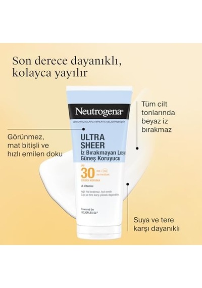 Ultra Sheer Nemlendirici Güneş Koruyucu Losyon Spf30 200 Ml
