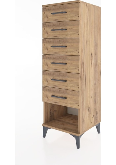 Hyperion Dolap 6 Çekmeceli 44x44x134 Çam-çam Çam Hyperion Dolap 6 Çekmeceli 44x44x134 Çam-çam Çam