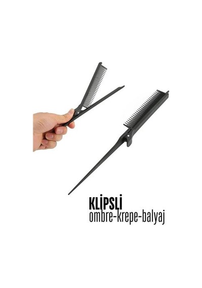 Transformacion Klipsli Krepe Ombre Balyaj Tarağı Solingen 720499 Çok Renkli