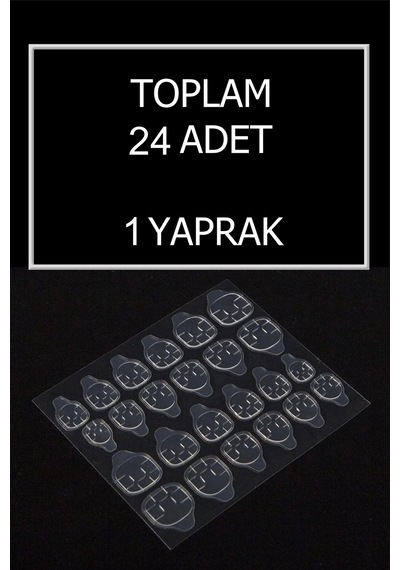 24 Adet Çift Taraflı Yapıştırıcı Bant Cilde Zararsız Takma Tırnak Yapıştırıcı 24adet 24 Adet Çift Taraflı Yapıştırıcı Bant Cilde Zararsız Takma Tırnak Yapıştırıcı 24adet