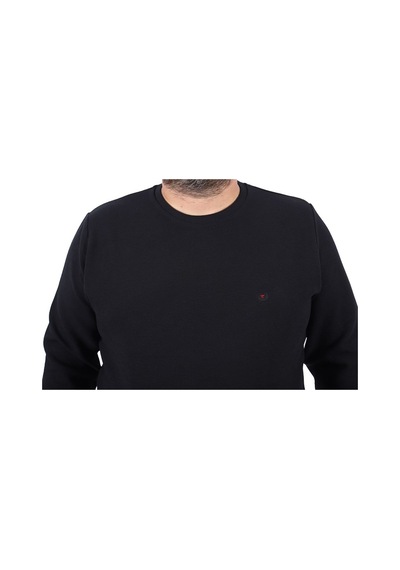 Moc Grande Mocgrande Gipeli Sweat Bisiklet Yaka Wreath 22713 Sıyah Siyah