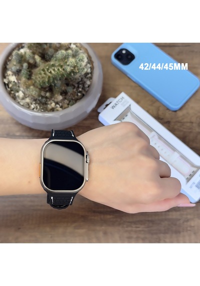 Apple Watch Uyumlu 1/2/3/4/5/6/se/7/8/9seri 42/44/45/49mm Kordon Kayış Silikon Mt78