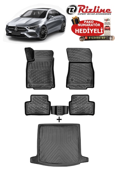 Mercedes Cla 2020-2026 Havuzlu Paspas Ve Bagaj Havuzu Seti