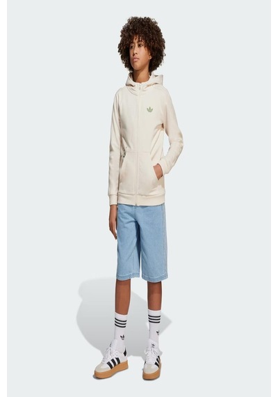 Adidas Unisex Çocuk Beyaz Sweatshirt Gfx Fz Hoodıe Jz9932 Beyaz